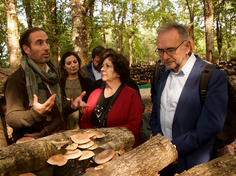 Implicados en el sector sanitario visitan Hifas da Terra con motivo del III Fórum RIES2018. / RIES
